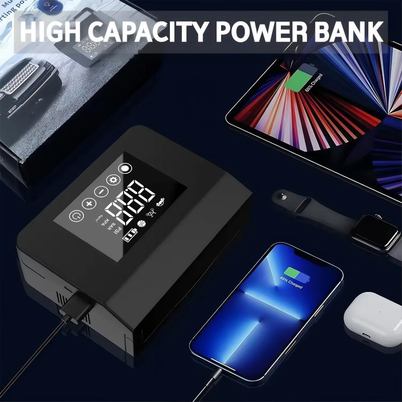 Portable Car Jump Starter with Air Compressor