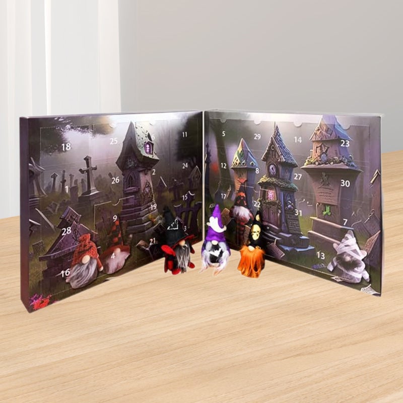 🔥LSAT DAY 49% OFF - 2024 Halloween Gnome Advent Calendar