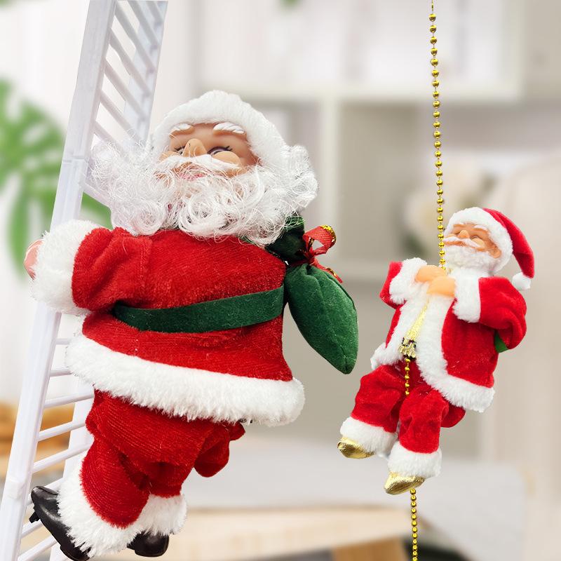 Zone-Flex(🔥2023 BEST GIFT TO FAMILY🔥)Electric Chimney Climbing Santa Claus Musical Toys