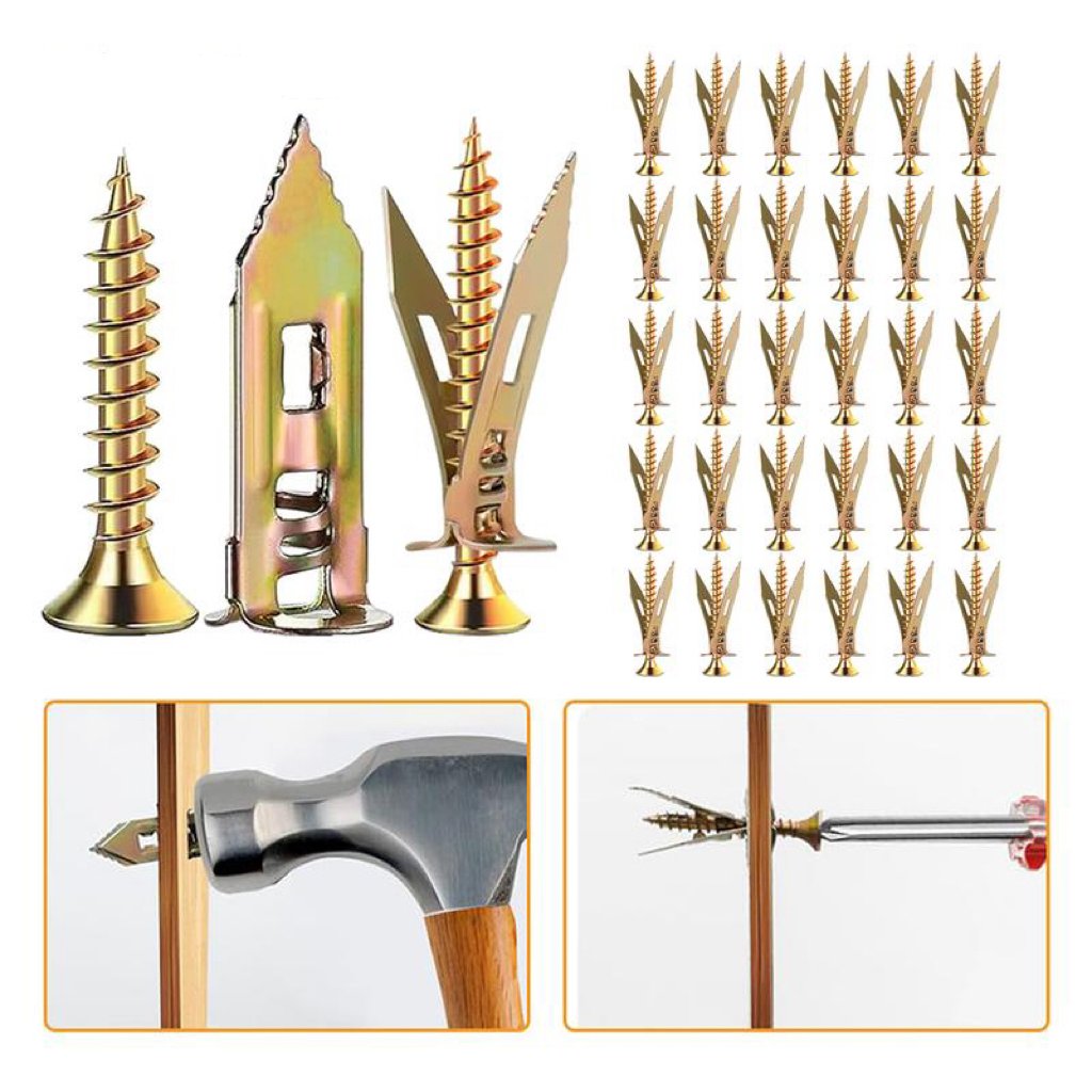 🔥Last Day 49% OFF - 🛠️Self Drilling Drywall Anchors with Screws Kit