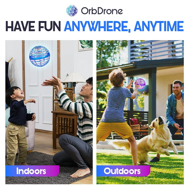 OrbDrone - 🎄Early Christmas Sale-50% OFF🎁 Flying Orb Pro Spinner Mini Drone