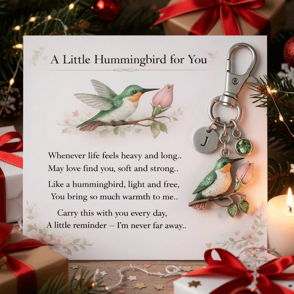 🐦A Little Hummingbird for You keychain🎁A Meaningful Mother’s Day Gift Filled with Love & Comfort