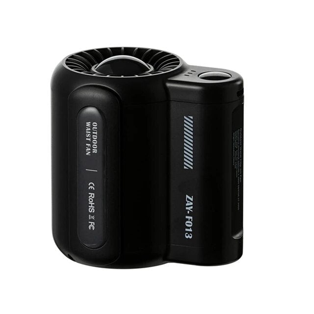 Creative waist-mounted fan portable usb silent strong wind cooling portable outdoor small air conditioning fan/Summer/Rechargeable