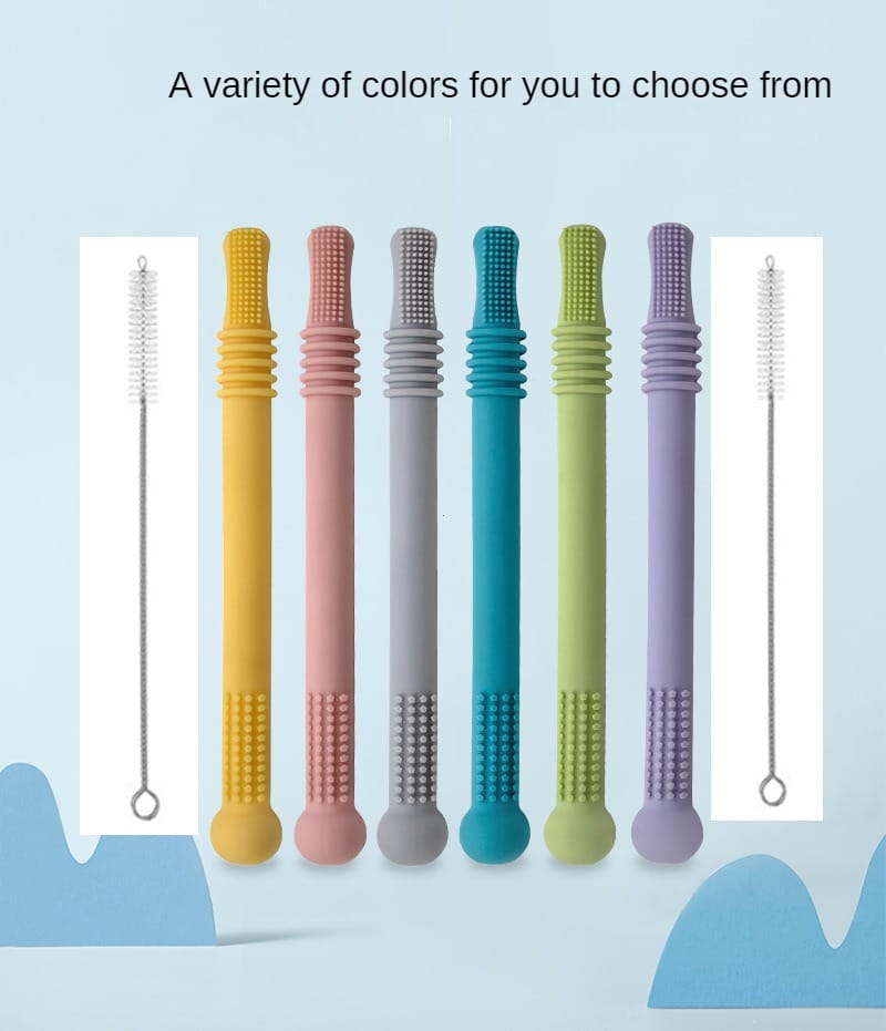 Baby Teether Silicone Hollow Teething Tube