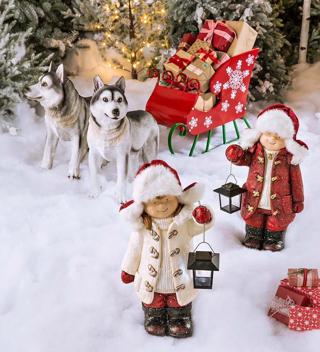 Oncandforal🔥Flash Sale - 49% OFF 🎄Children with Solar Lantern Figurines