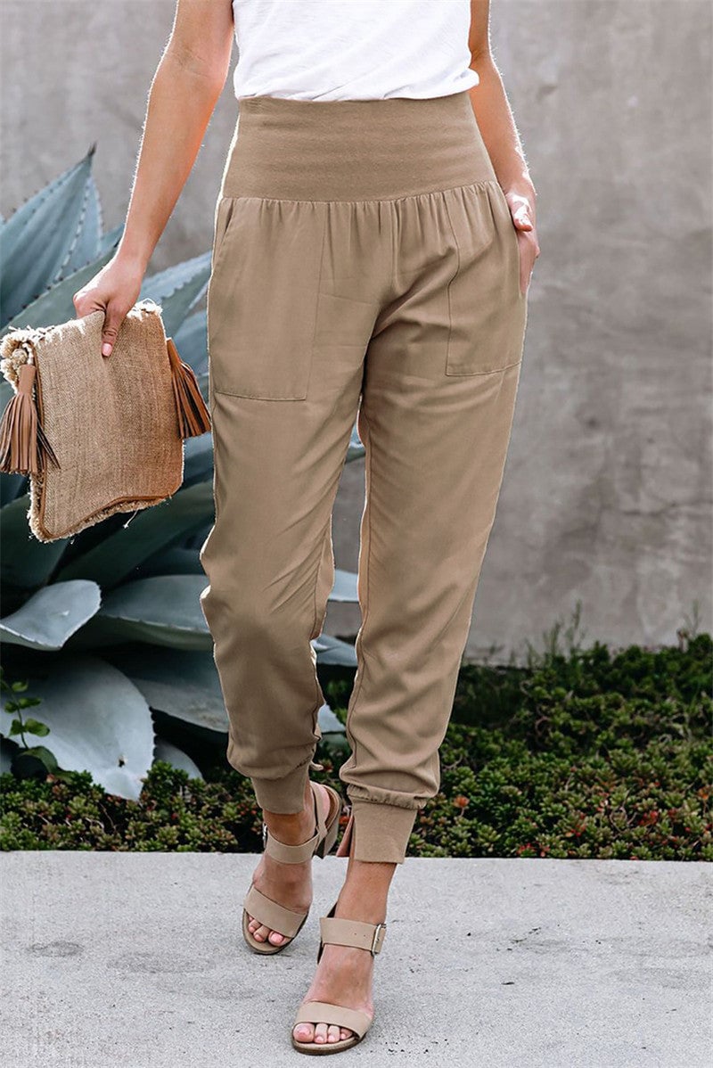 Women's Fresh Air Linen Pocketed Cotton Joggers