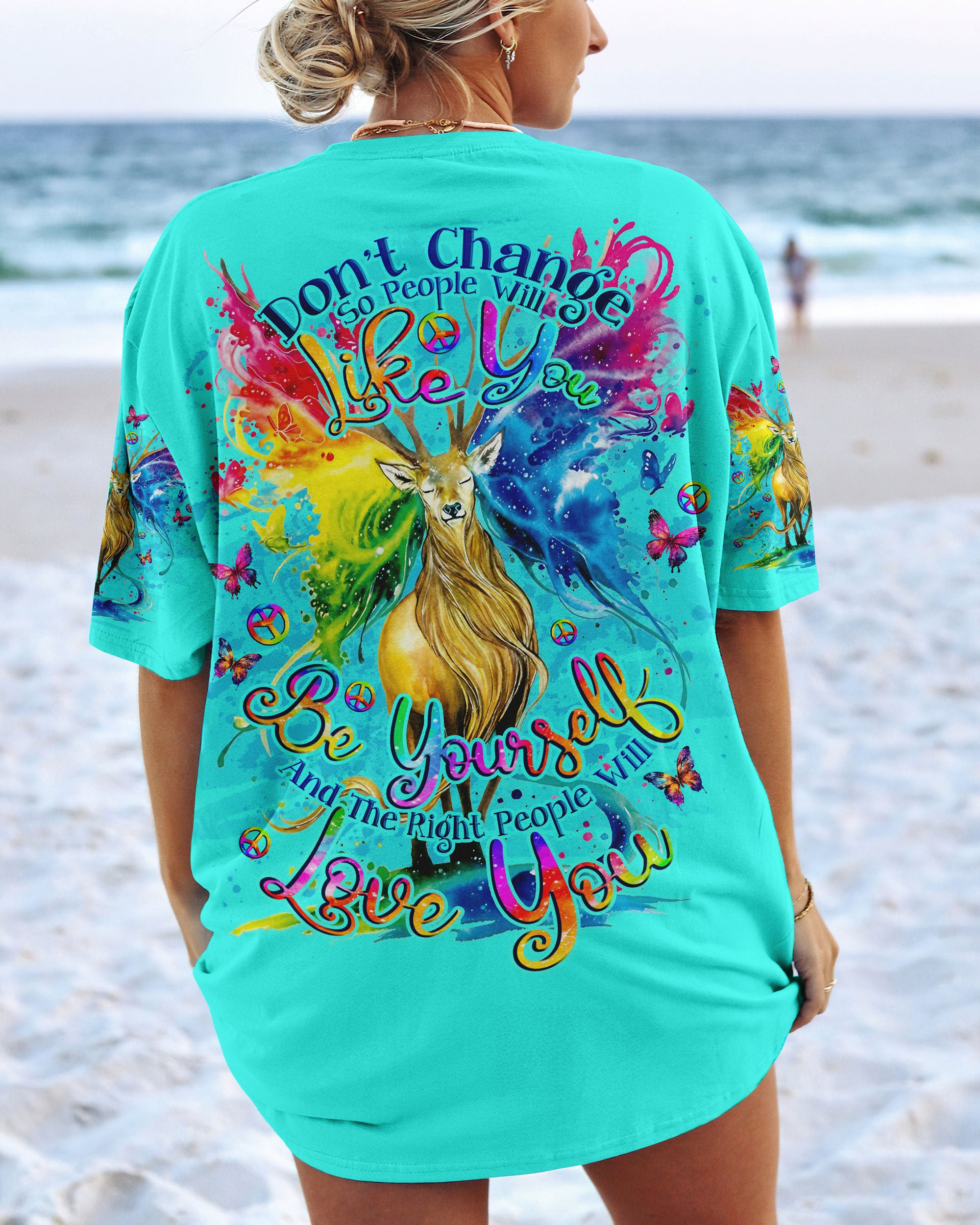 THE RIGHT PEOPLE WILL LOVE YOU DEER ALL OVER PRINT - TLNO3108232