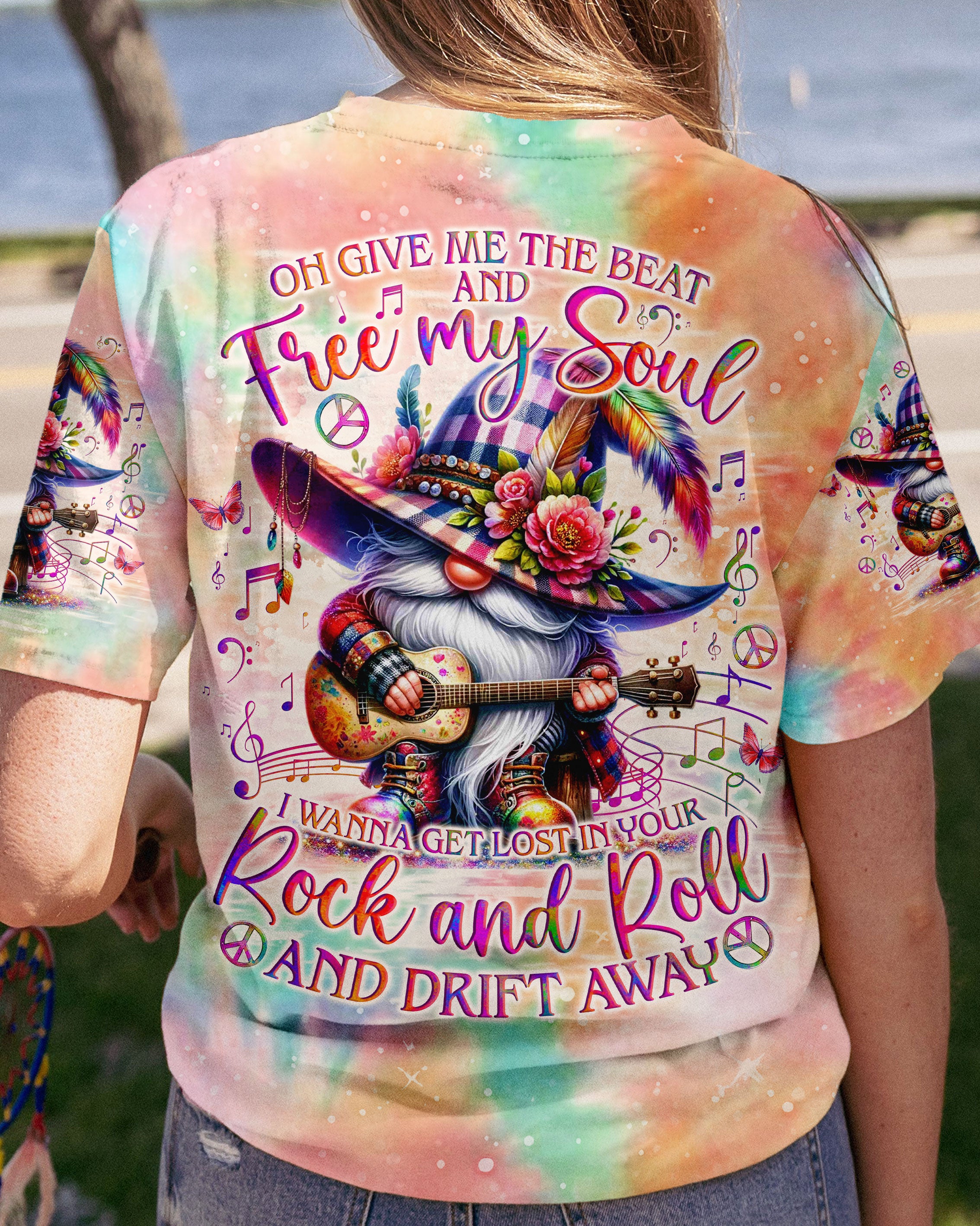 GIVE ME THE BEAT GUITAR GNOME ALL OVER PRINT - TLNO2404242
