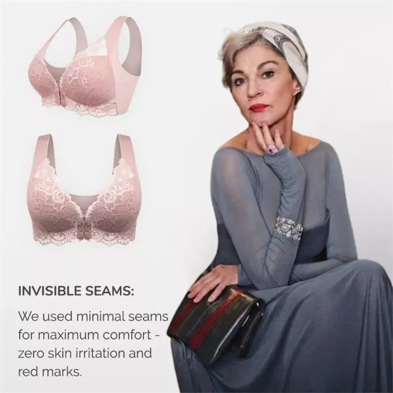 Lily Bras – Front Closure 5d Shaping Push Up Bra – Seamless, Beauty Back, Comfy