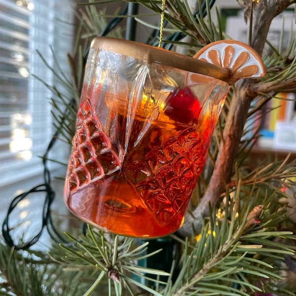 🔥Last 4 hours 57% OFF -🥃Whiskey Cocktail Christmas Ornament