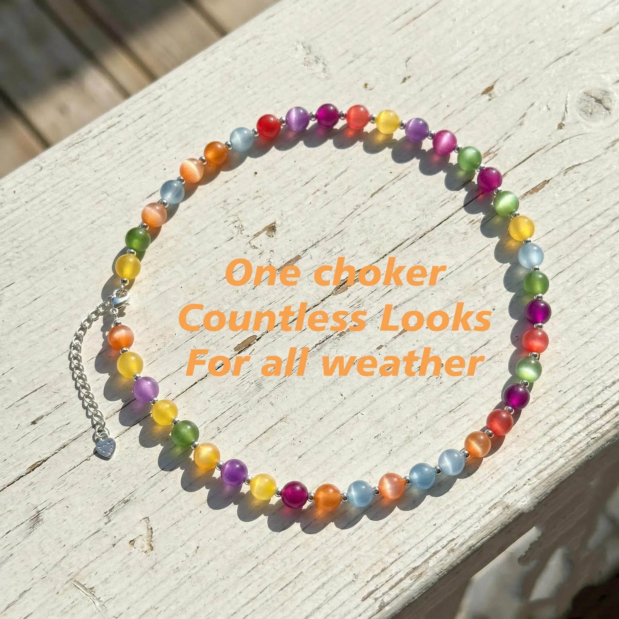 🔥 Hot Sale 49% OFF 🌈 Dopamine Rainbow Beaded Necklace