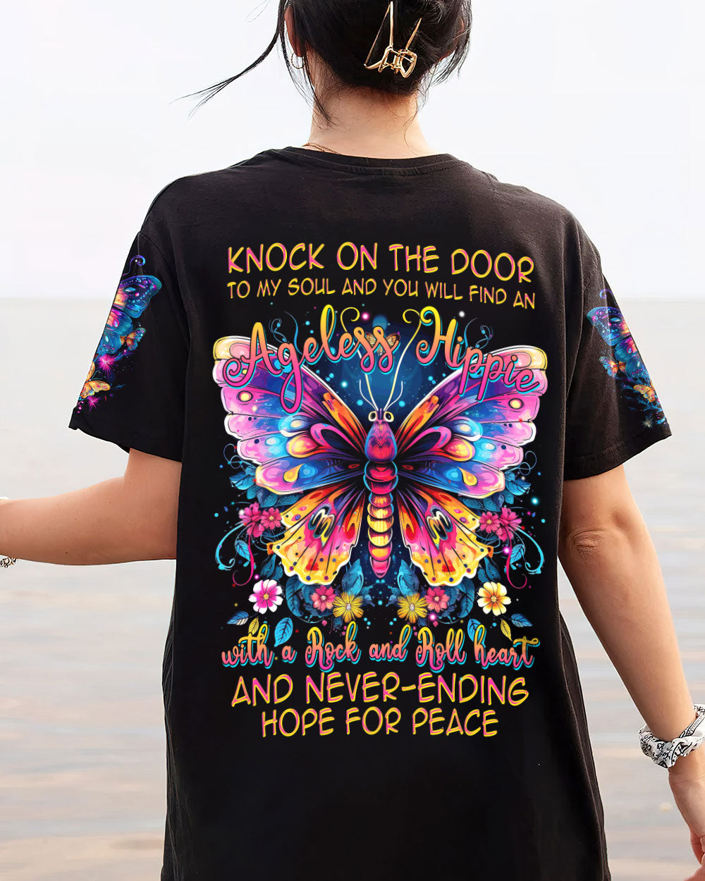 KNOCK ON THE DOOR TO MY SOUL BUTTERFLY ALL OVER PRINT - TYTM1406231
