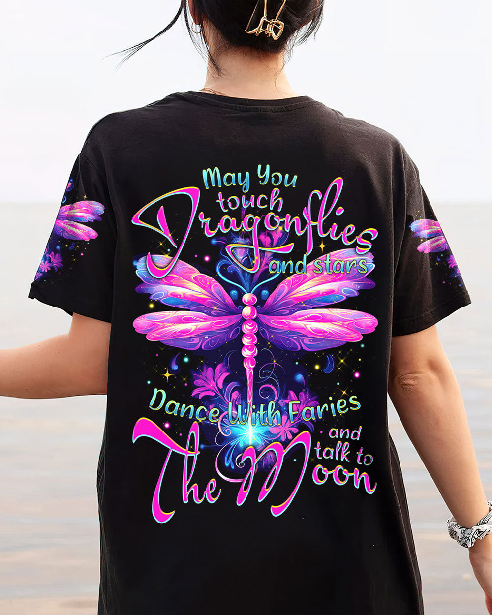 MAY YOU TOUCH DRAGONFLIES AND STARS ALL OVER PRINT - TYTM2306231