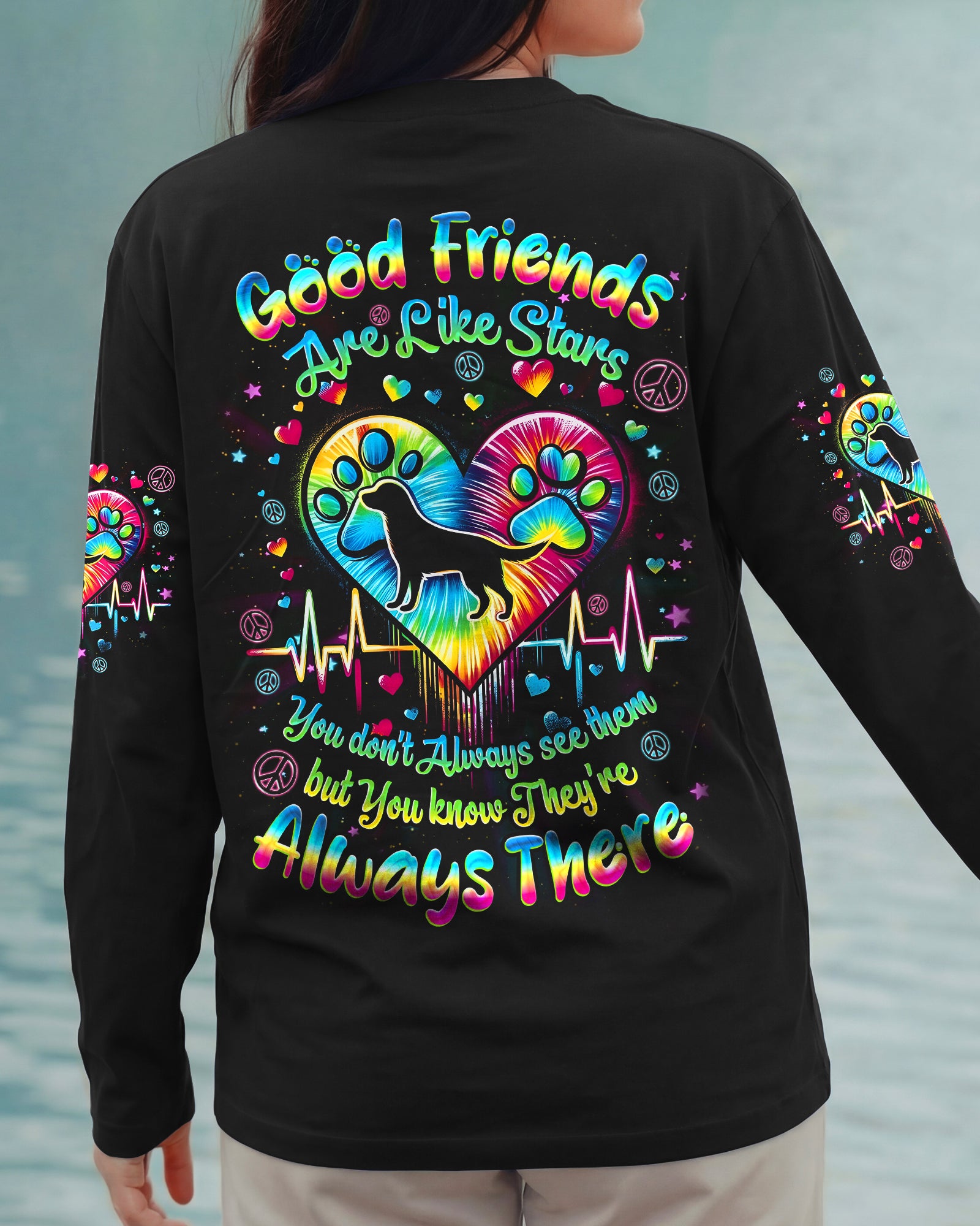 GOOD FRIENDS ARE LIKE STARS ALL OVER PRINT - TYQY0202263