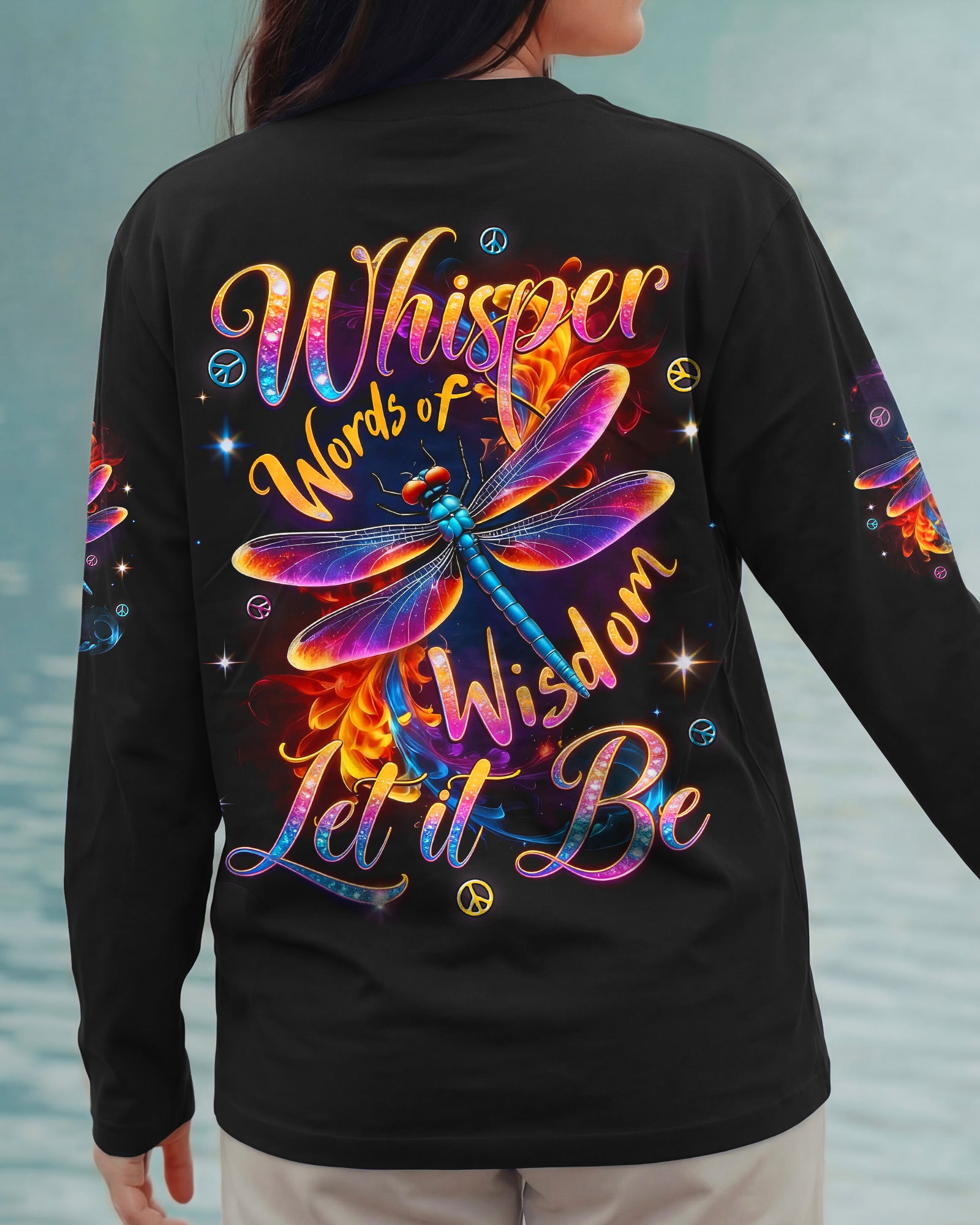WHISPER WORDS OF WISDOM LET IT BE DRAGONFLY ALL OVER PRINT - TYTD0902261