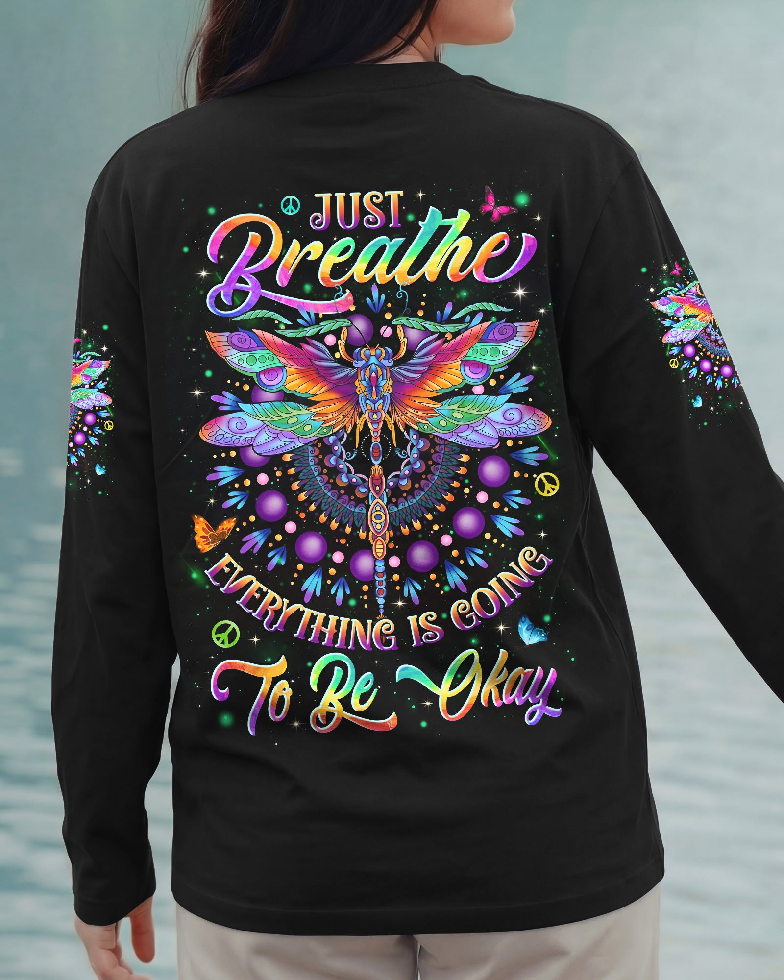JUST BREATHE DRAGONFLY ALL OVER PRINT - TYLN2204263