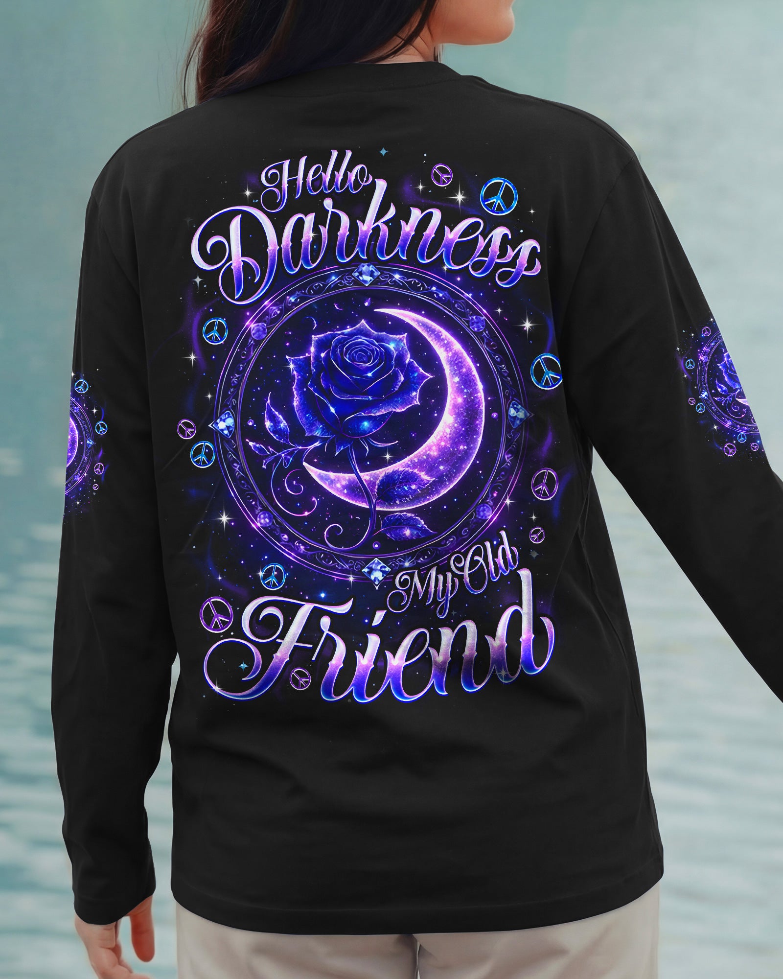 HELLO DARKNESS MY OLD FRIEND ROSE ALL OVER PRINT - TYQY2702261