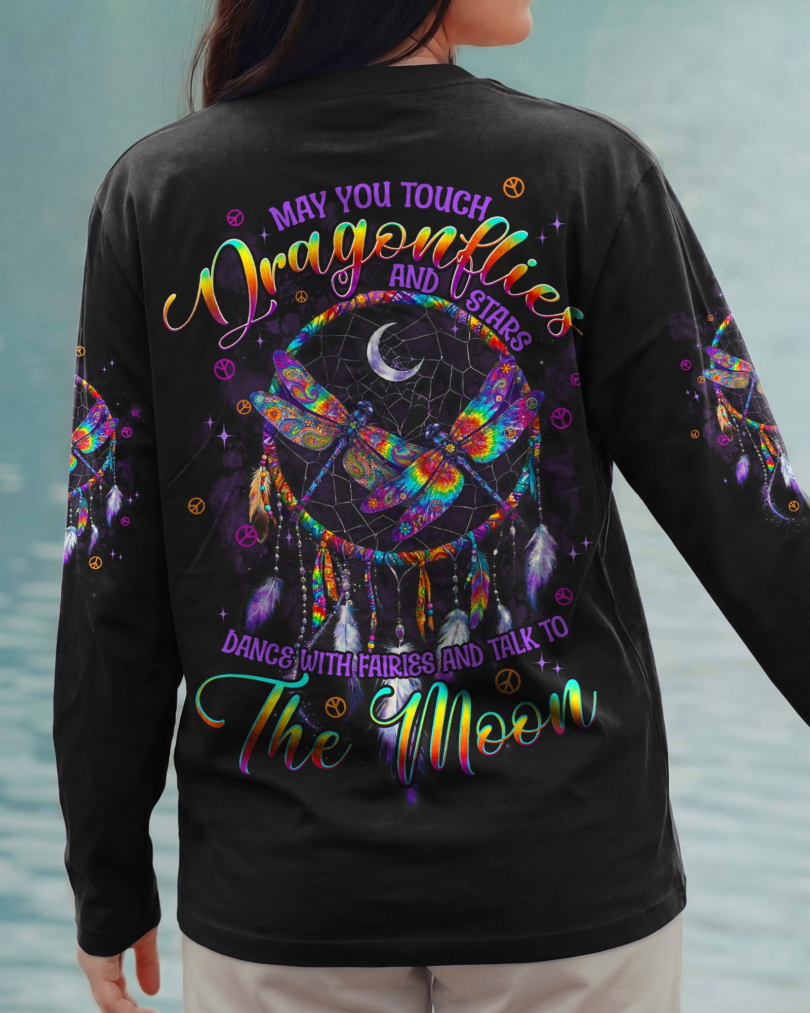 MAY YOU TOUCH DRAGONFLIES DREAMCATCHER ALL OVER PRINT - TYPQ0602261