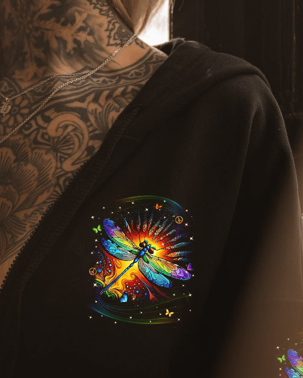 BE YOU THE WORLD WILL ADJUST DRAGONFLY ALL OVER PRINT -  YHLN1512252