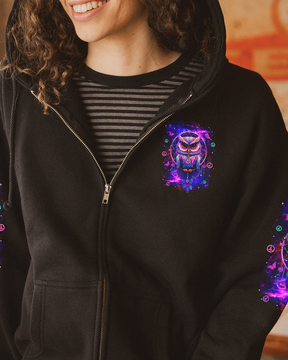 WHISPER WORDS OF WISDOM LET IT BE OWL ALL OVER PRINT - YHDU1112243