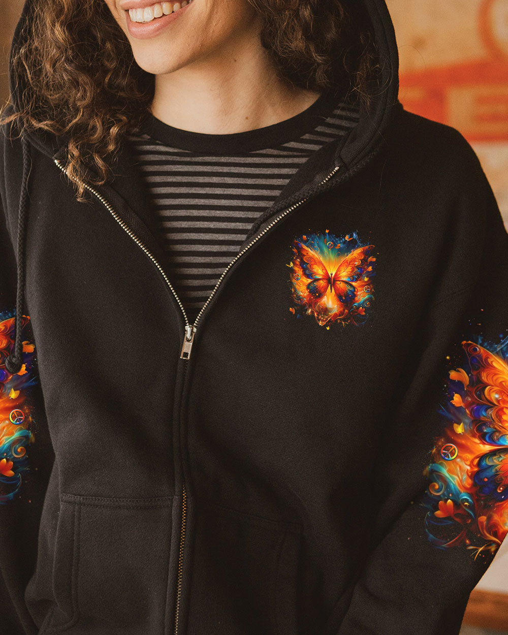 FLY HIGH BE FREE BE YOU BUTTERFLY ALL OVER PRINT - YHLT0403253
