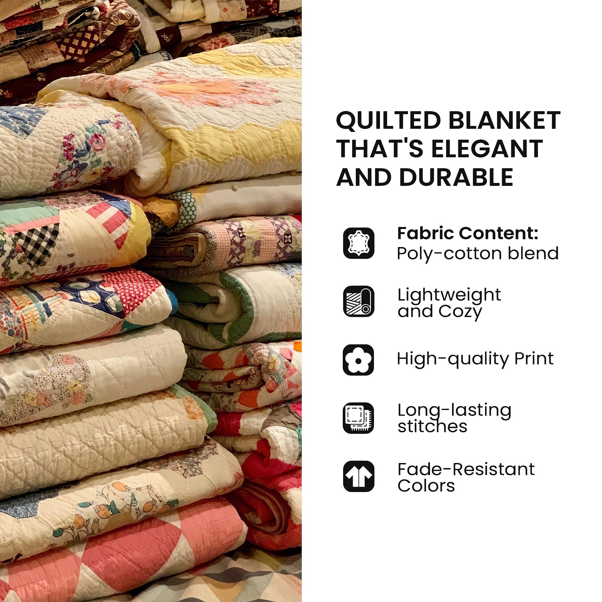 Haunted Moon Manor Quilted Blanket GDTONTD986