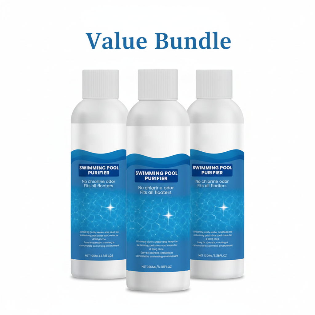 💧 Swimming Pool Purifying Liquid – Crystal Clear Water, Zero Hassle! 🔥 Say goodbye to green water & harsh chemicals – just pure, fresh swimming every time. 🏊‍♂️💙
