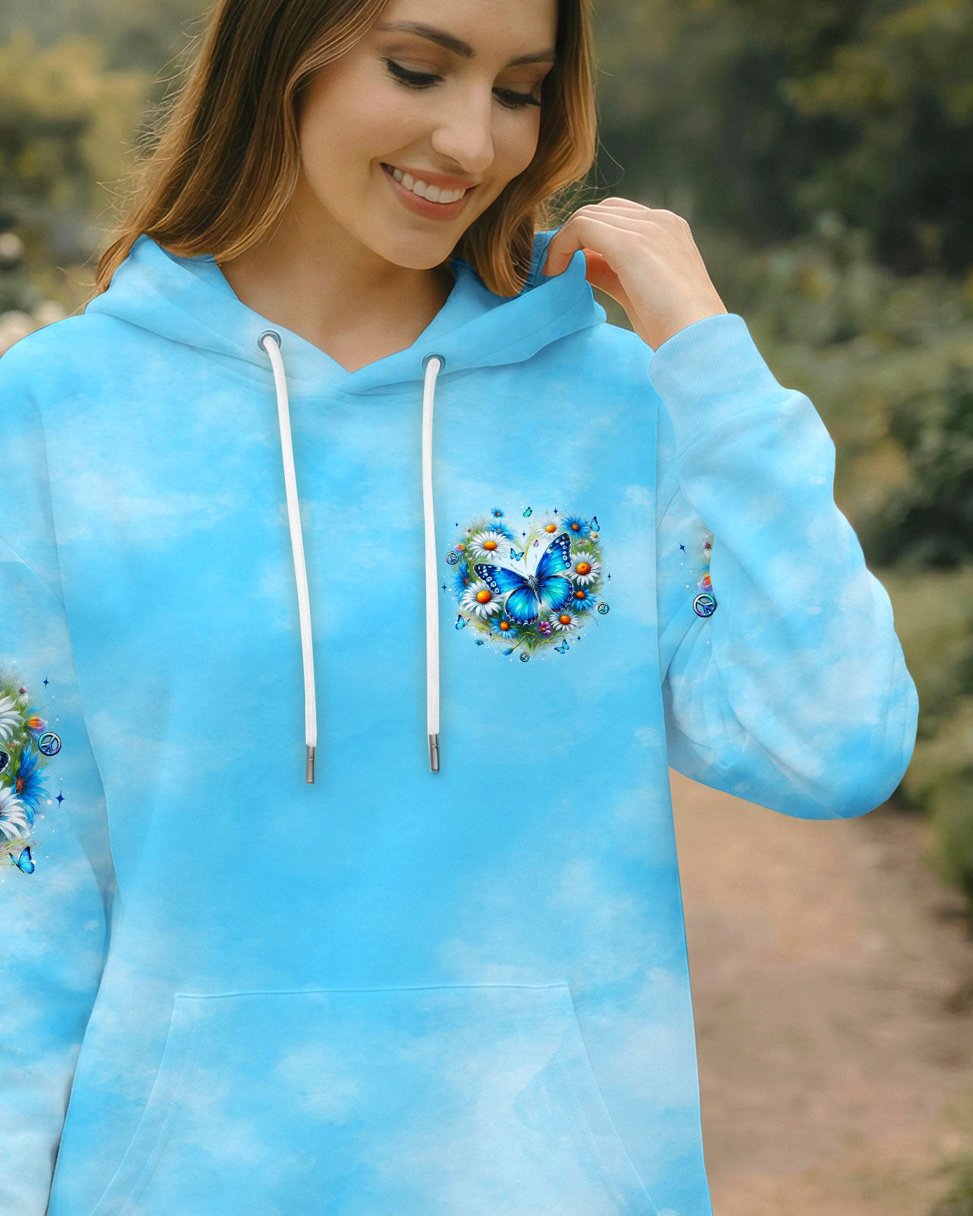 JUST BREATHE BUTTERFLY ALL OVER PRINT - YHLT3001262
