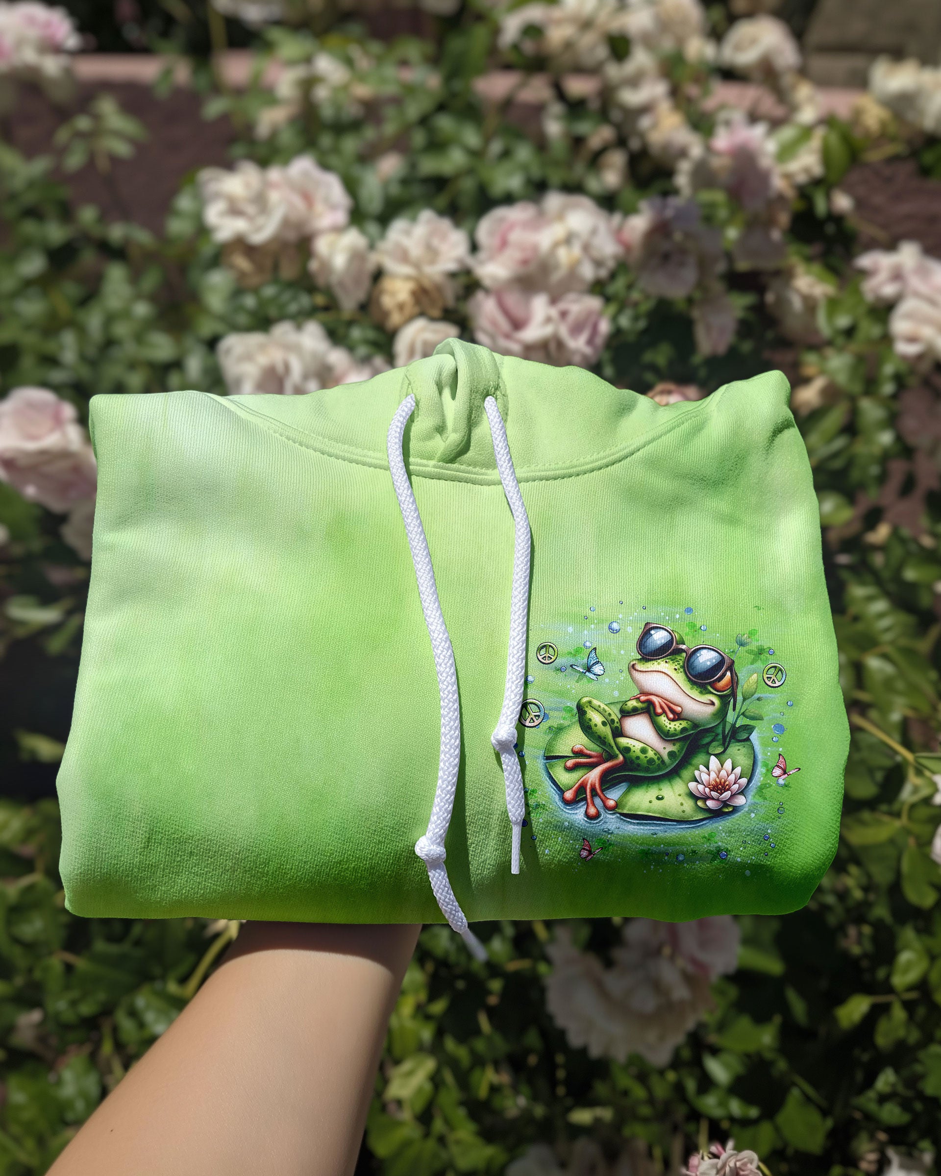 JUST BREATHE FROG ALL OVER PRINT - YHLT0610253