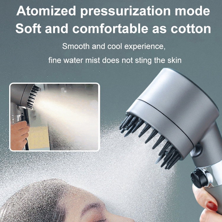 (🔥 HOT SALE NOW-80% OFF) -🎁German massage multifunctional one-button adjustment(Buy 2 Free Shipping) shower head