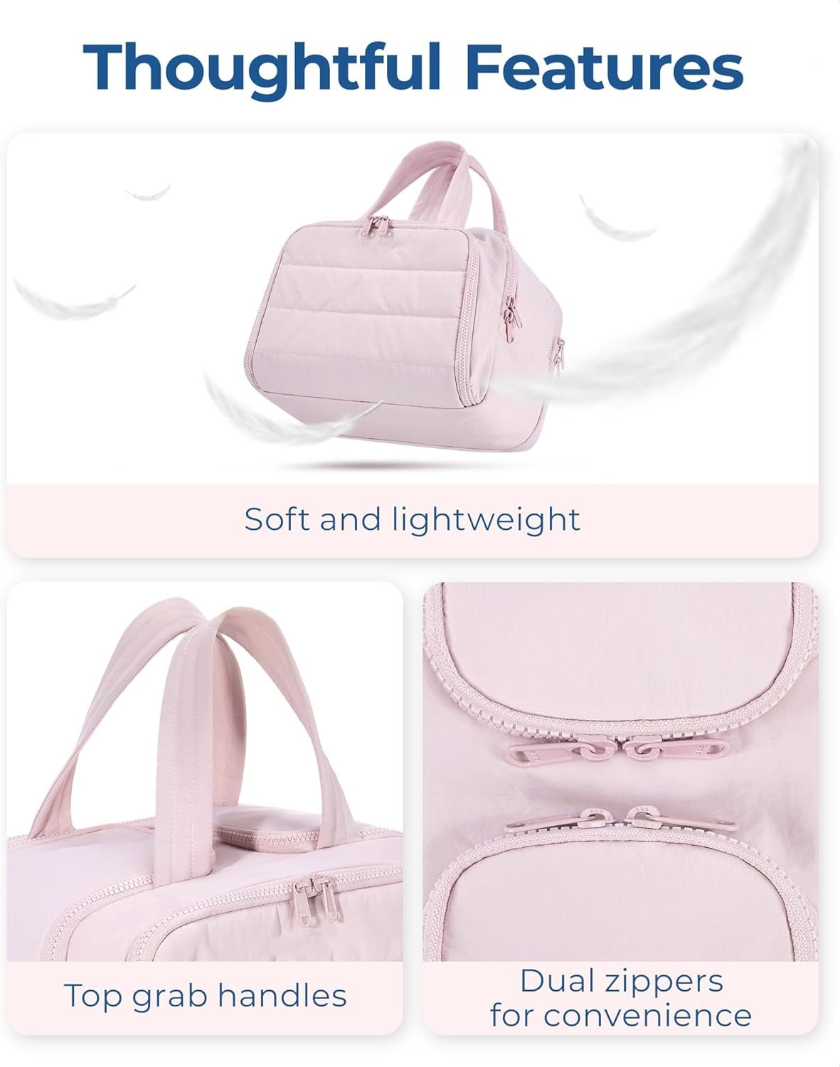 🔥LAST DAY 49% OFF - Large Wide-open Travel Makeup Bag