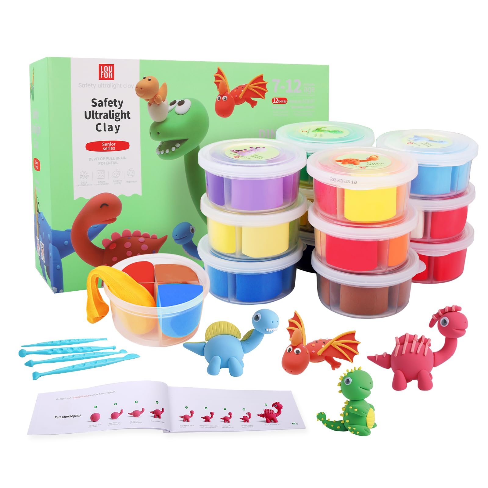 Air Dry Clay Pets Group Modeling Clay Kits for Kids
