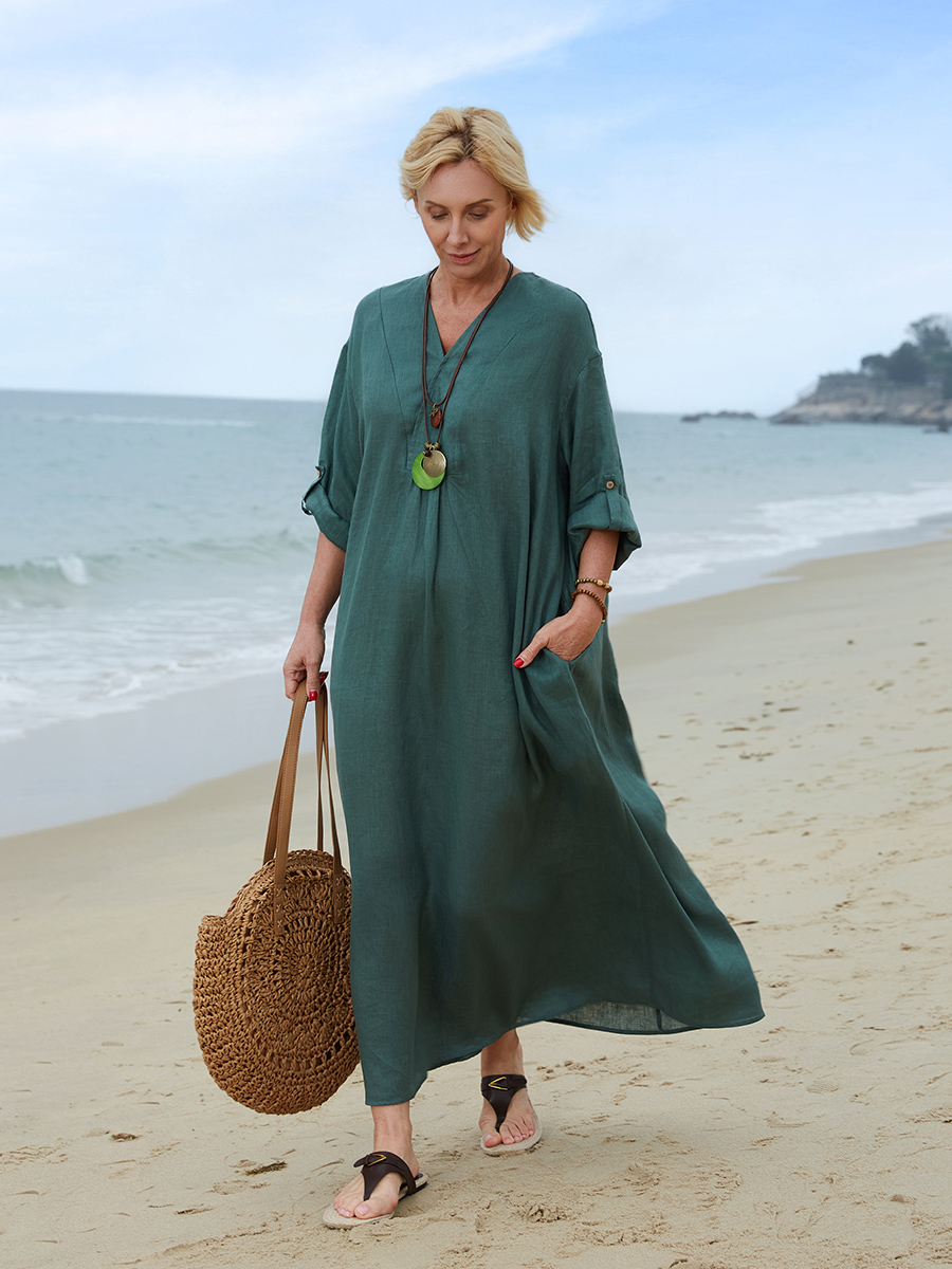 Linen Women's Comfortable Linen Dress