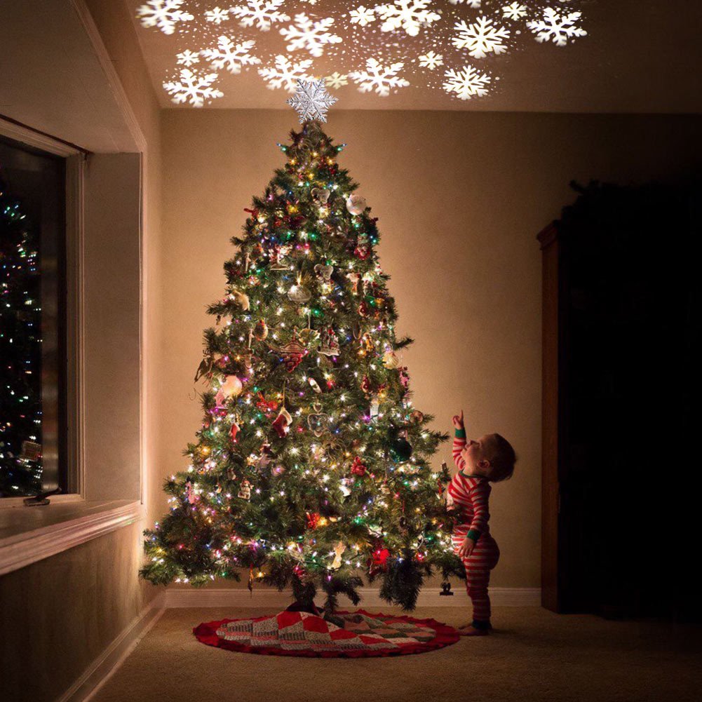 🎉Last Day 49% OFF🎁LED Christmas Tree Top Projection Lights Tree Lights