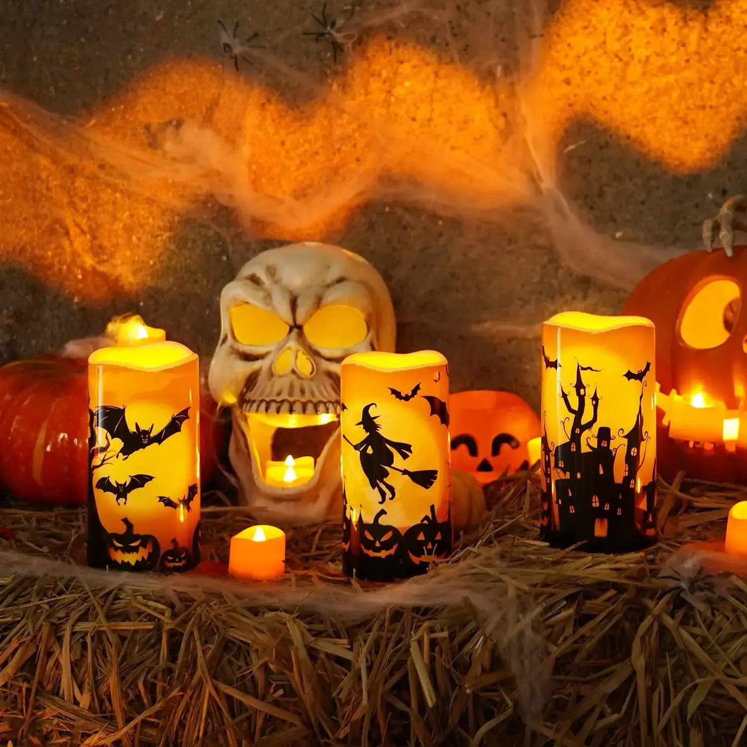 🎃Halloween Pre-sale🎃3PCS Halloween Candles with Remote Timers