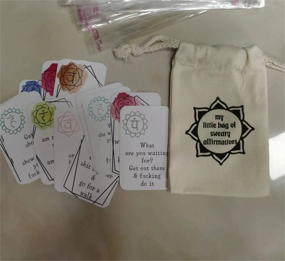 🔥Hot Sale 50% OFF✨ - 🎁Funny Affirmation Card Gift With Storage Pouch