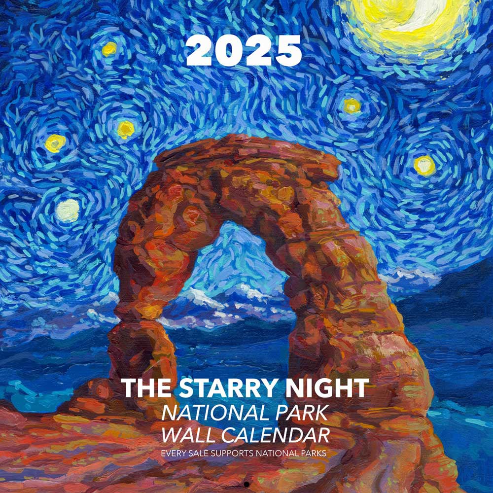 🎨2025 Starry Night National Park Calendar