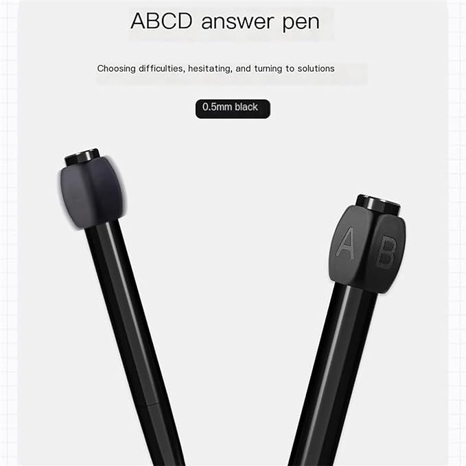 ABCD Rotation Answer Black Gel Pen🤩