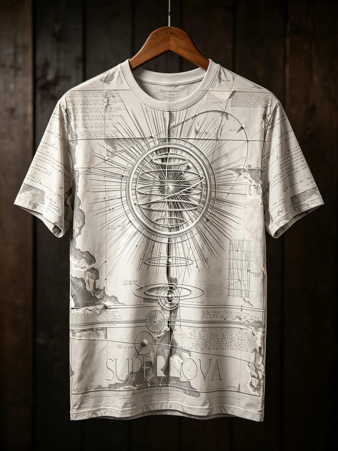 Men's Minimalism Lines Geometric Art Print T-Shirt