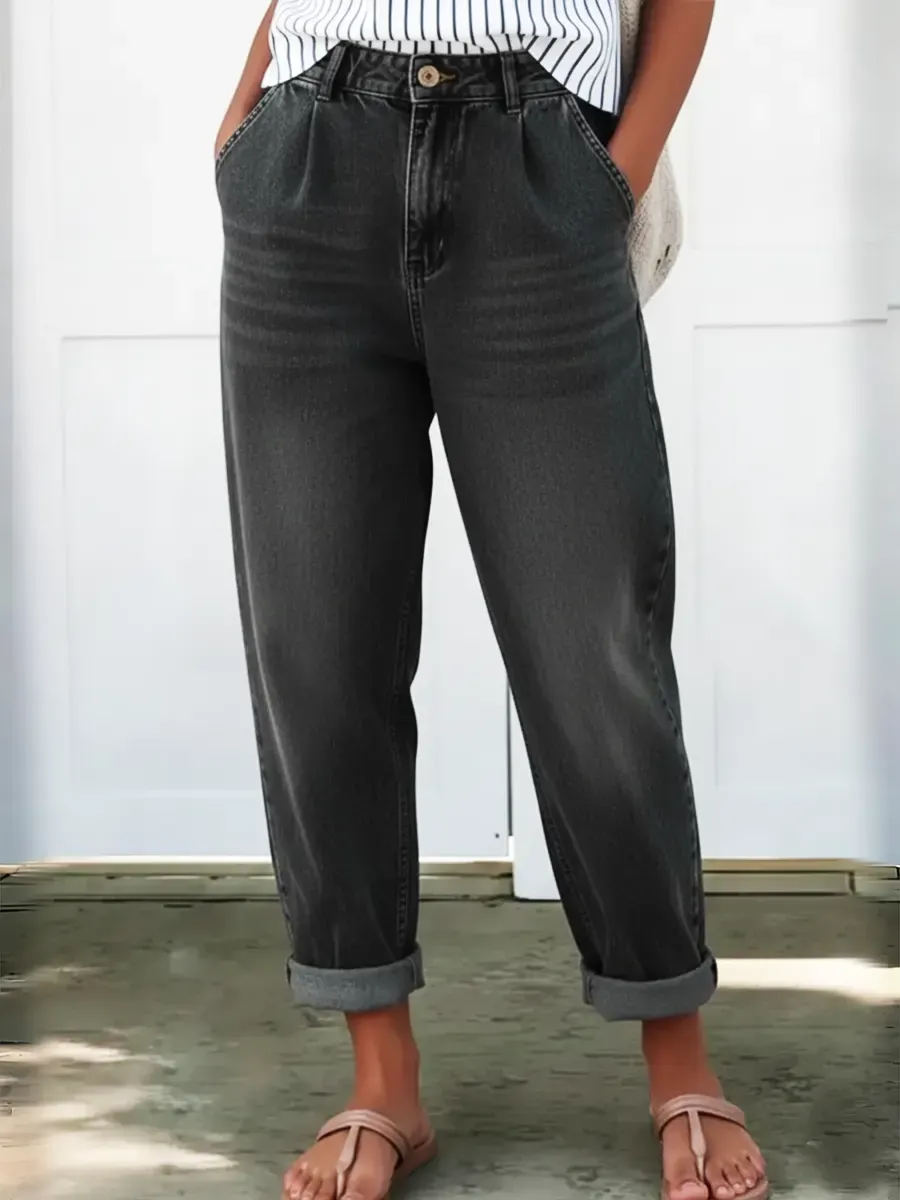 Women's Casual Cotton Denim Pants