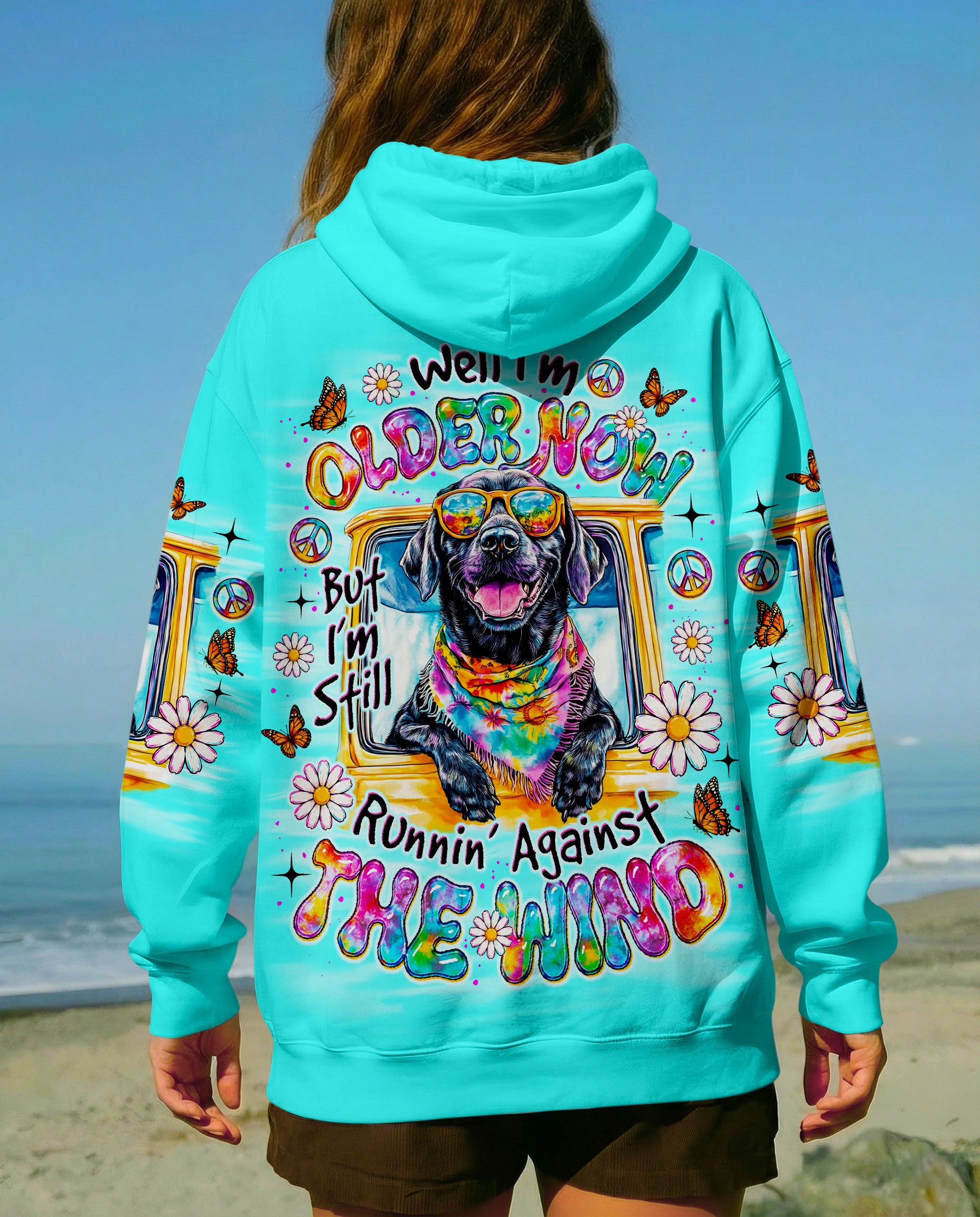RUNNING AGAINST THE WIND LABRADOR DOG  ALL OVER PRINT - TLNO1905263