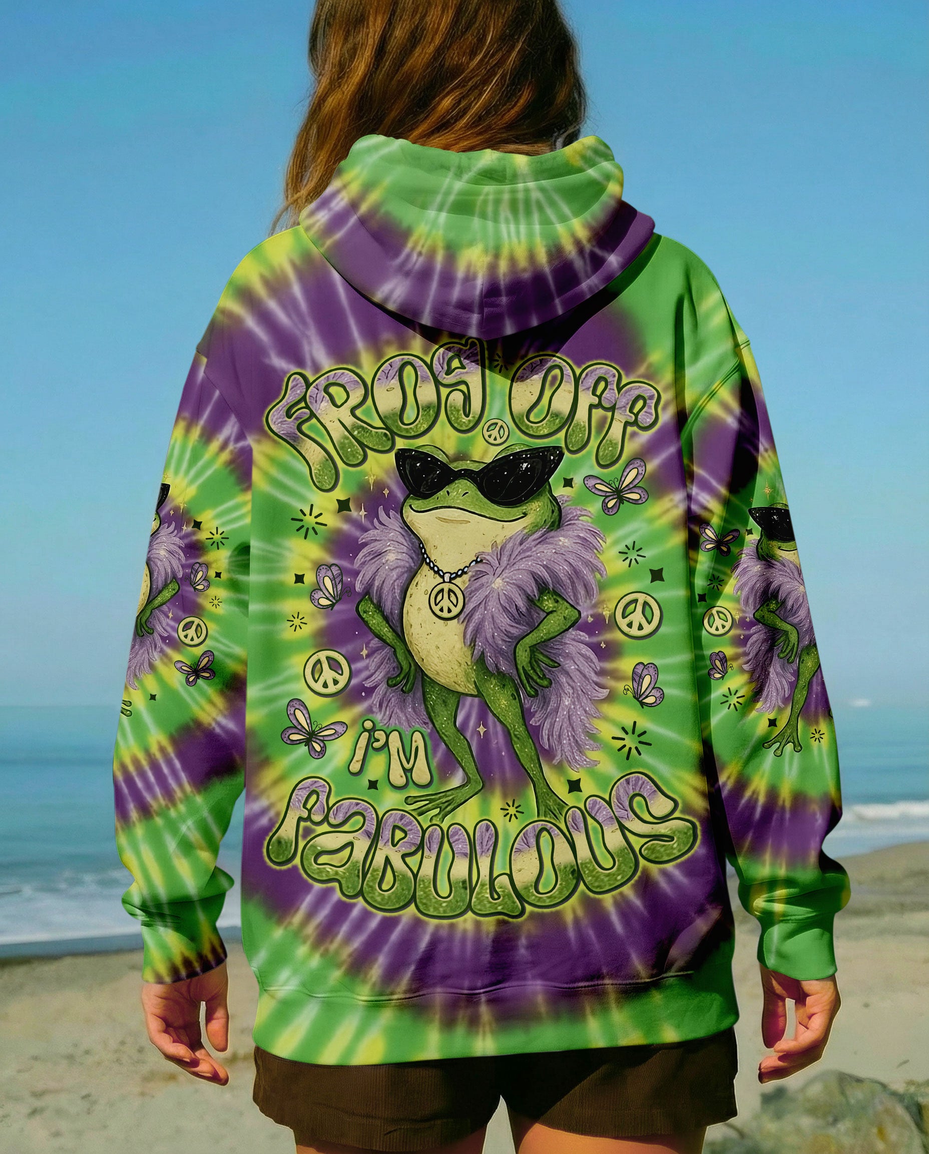 FROG OFF I'M FABULOUS SWIRL ALL OVER PRINT - TLNO2712251
