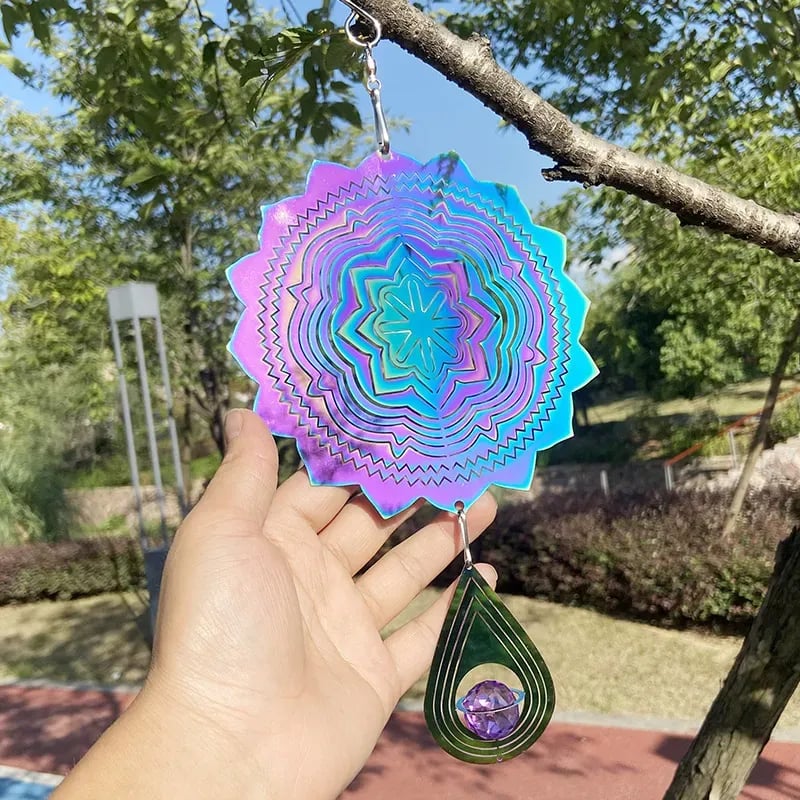 🔥LAST DAY 50% OFF - ✨🌈Colorful Rotating Wind wheel Pendant✨