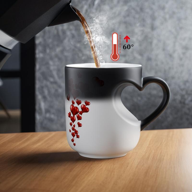 ❤️Heart-Shaped Color Changing Magic Ceramic Mug