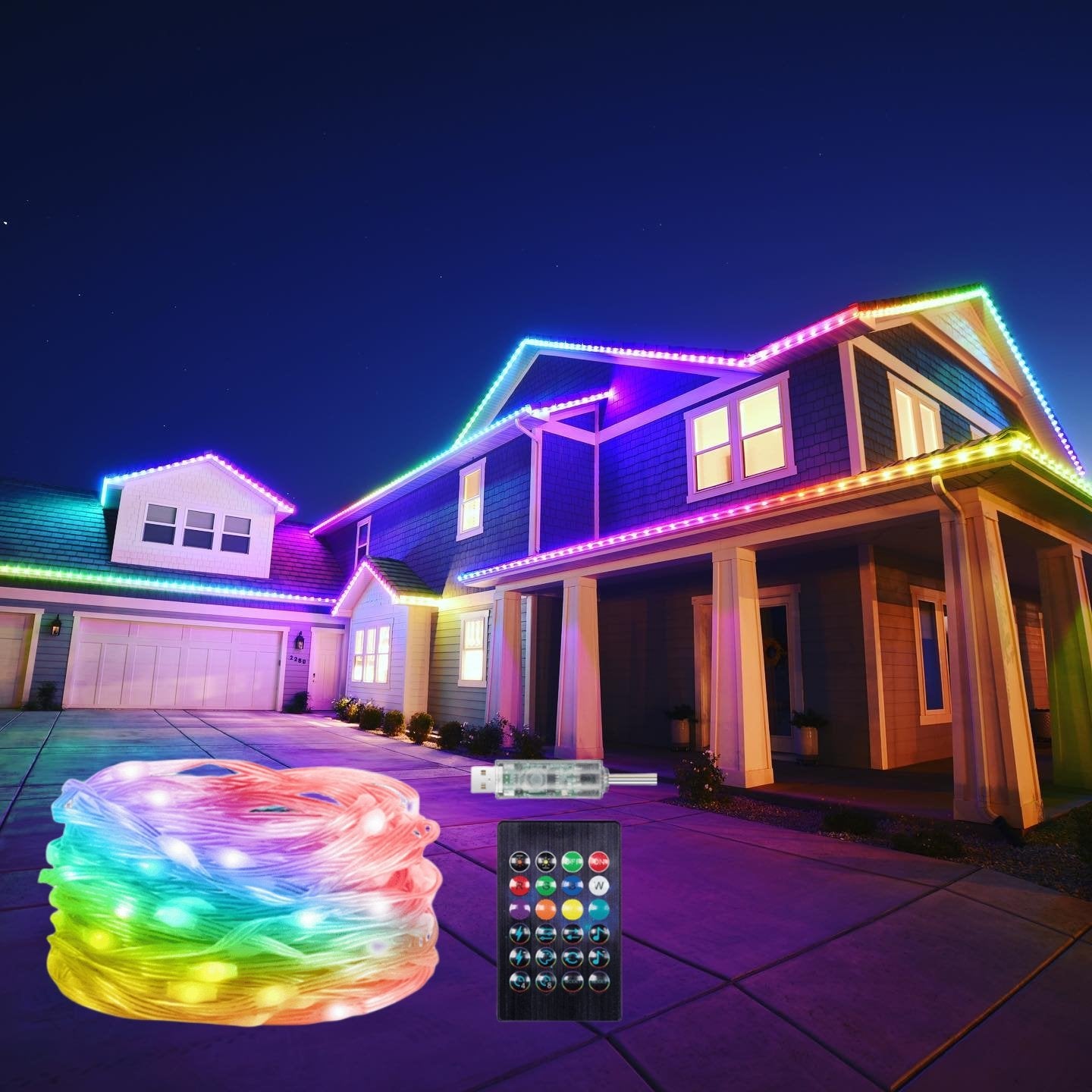 🎅Christmas Sale 60% OFF-🔥Wi-Fi Bluetooth Smart LED for outdoor🎁Buy 2 Get 1 Free & Free Shipping