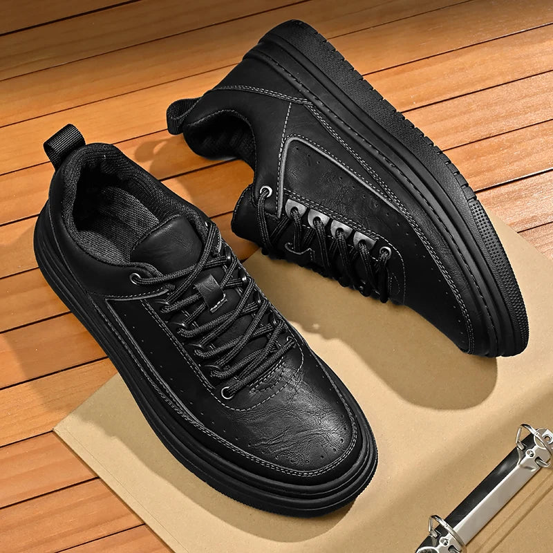 **Liberty Kicks: Genuine Leather Sneakers**
