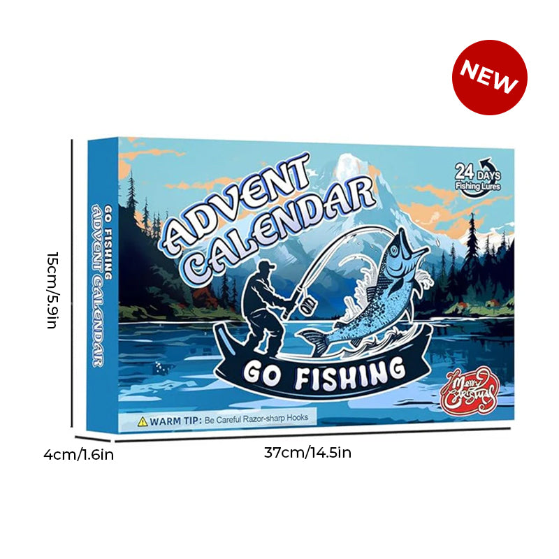 Awishday>>24 Days Christmas Countdown Fish Tackle Set