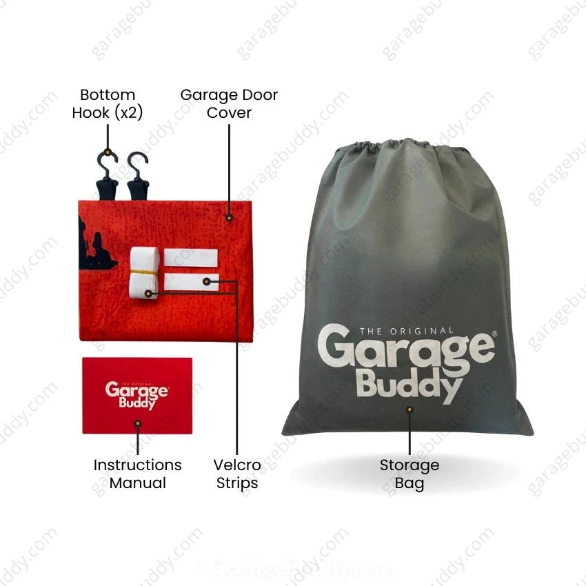 Garage Buddy | Santa's Flight (Glow) | Christmas Garage Door Cover