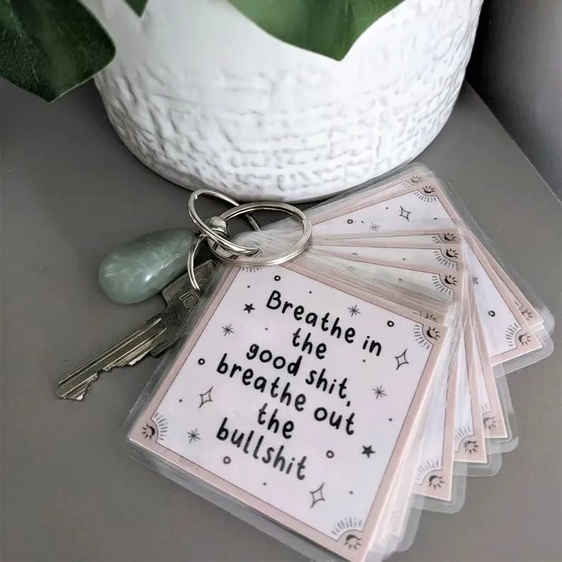 Sweary Keyring Affirmation Cards – A Daily Dose of Sass and Positivity! 🔑✨