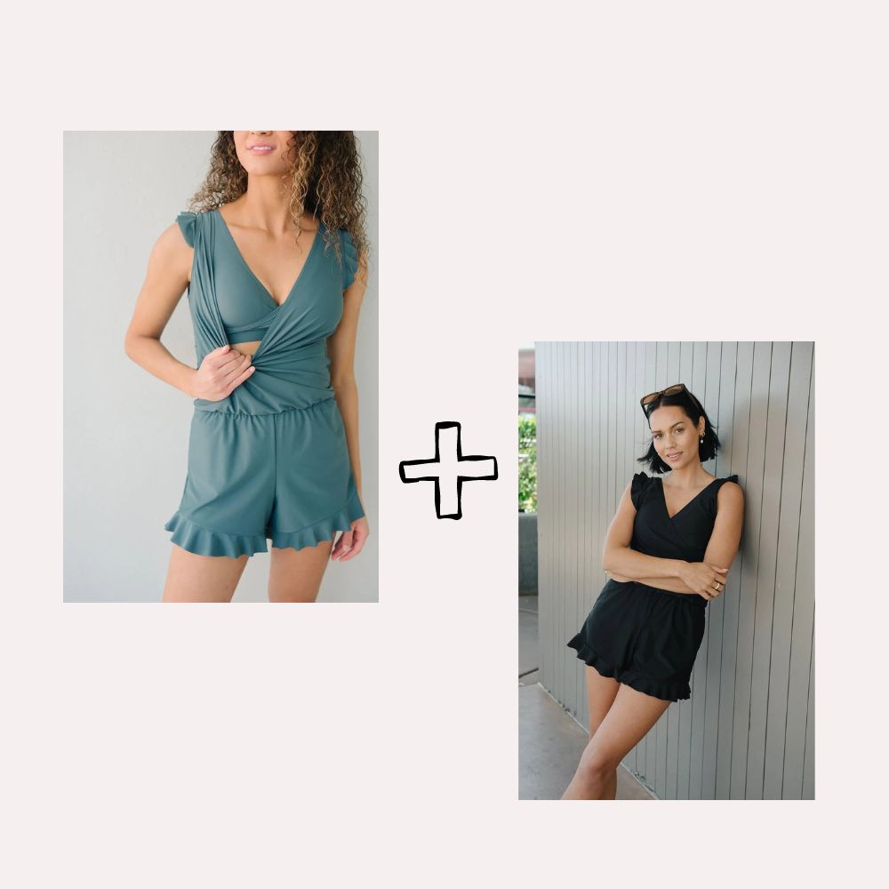 Stellwise LAST DAY 49% OFF🔥Built in bra and Leggings Swim Romper